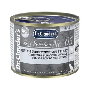 Dr.Clauder's Dr.Clauder's 貓罐頭 吞拿魚雞肉菠菜 200g 200g  正面圖