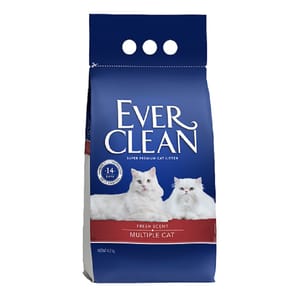 Ever Ever Clean 美國 礦物貓砂 藍鑽 紅標 多貓抑氨 微香味 4.2kg 2kg  正面圖