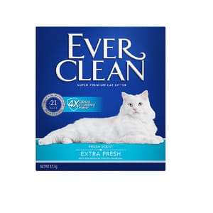 Ever Ever Clean 美國 礦物貓砂 藍鑽 藍標 4X除臭皇 有香味 8.5kg 5kg 正面圖