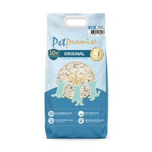 Pet Pet Promise毛孩承諾 3.0+2.0mm粗幼混合 天然玉米豆腐貓砂 原味 國際版 18L - 原裝行貨 18L 正面圖