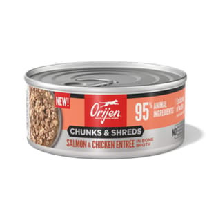 Orijen Orijen 貓罐頭 奢華鮮肉 三文魚雞肉 155g 155g 正面圖