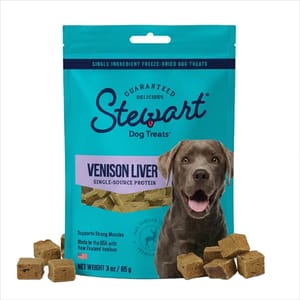 Stewart Stewart 狗零食 凍乾鹿肝粒 3oz 3oz 正面圖