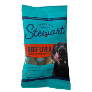 Stewart Stewart 狗零食 凍乾牛肝粒 0.5oz 試食裝 5oz 正面圖