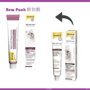 Gim Gim Cat 貓咪吐毛球膏麥芽味加強版 200g 200g  背面圖