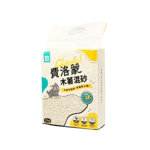 怪獸部落 怪獸部落 費洛蒙貓砂 豆腐木薯混砂 2.4kg 4kg  正面圖