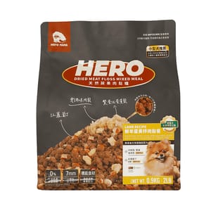 HeroMama HeroMama 狗糧 天然蔬果肉鬆糧 小型犬用 羊肉拌肉鬆餐 900g 900g 犬用 正面圖