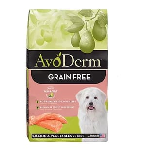AvoDerm AvoDerm Natural 無穀物全犬糧 三文魚蔬菜配方  4.4lb 4lb  正面圖