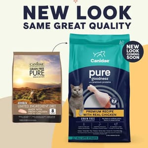 CANIDAE CANIDAE 咖比 貓糧 PURE Elements 無穀物雞肉全貓配方 5lb 啡色 5lb  正面圖