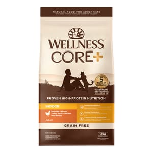 WELLNESS WELLNESS CORE 貓糧 無穀物 室內貓專用配方 去骨雞肉及火雞 11lb 11lb  正面圖