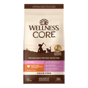 WELLNESS WELLNESS CORE 貓糧 無穀物 幼貓成長配方 火雞及去骨雞肉 5lb 5lb  正面圖