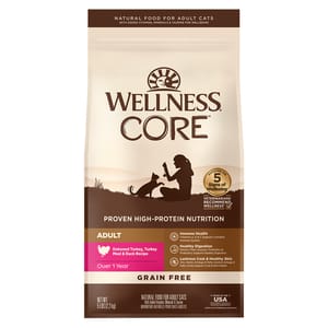WELLNESS WELLNESS CORE 貓糧 無穀物 成貓配方 火雞拼鴨肉 11lb 11lb  正面圖