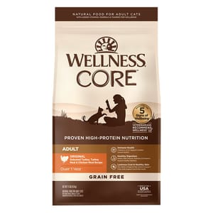 WELLNESS WELLNESS CORE 貓糧 無穀物 經典原味配方 去骨火雞及雞肉 11lb 11lb  正面圖