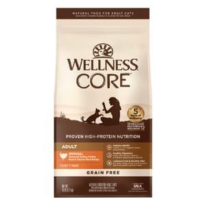 WELLNESS WELLNESS CORE 貓糧 無穀物 經典原味配方 去骨火雞及雞肉 5lb 5lb  正面圖