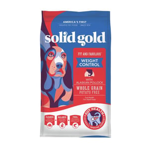 Solid Solid Gold 素力高 狗糧 鱈魚低卡成犬 24lb 24lb 正面圖