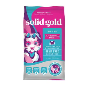 Solid Solid Gold 素力高 狗糧 無穀物迷你犬配方 雞肉鷹嘴豆南瓜 4lb 4lb 正面圖
