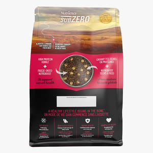 Nutrience Nutrience SUBZERO 無穀物貓糧 全貓配方 凍乾脫水鮮牛肝配紅肉及海魚 4lbs 1.8kg 4lb 正面圖