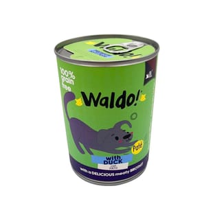 Waldo! Waldo! 狗罐頭 主食罐 鴨肉味 375g 375g 正面圖