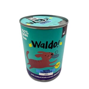 Waldo! Waldo! 狗罐頭 主食罐 火雞味 375g 375g  正面圖