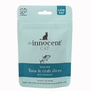 The The Innocent Hound 貓零食 風乾小食 吞拿魚及蟹 70g 70g  正面圖