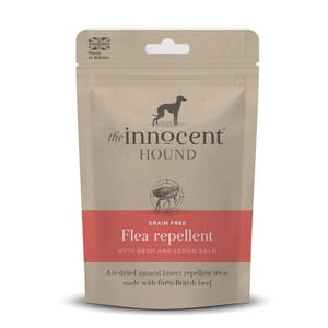 The The Innocent Hound 狗零食 風乾保健小食 驅蟲抗蝨 牛肉配檸檬香脂草 150g 150g  正面圖