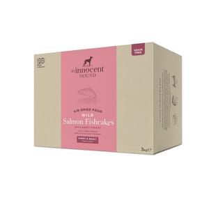 The The Innocent Hound 狗糧 風乾主食糧 野生三文魚魚餅配番薯 1.5kg 5kg 正面圖