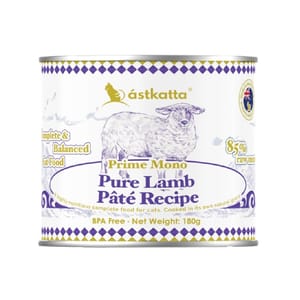 Astkatta Astkatta 貓罐頭 主食罐 純溯系列 純羊肉純淨天然肉醬罐 180g 180g  正面圖