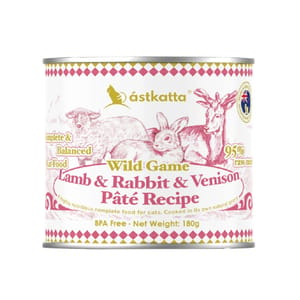 Astkatta Astkatta 貓罐頭 主食罐 野境系列 羊肉&免肉&鹿肉純淨天然肉醬罐 180g 180g  正面圖