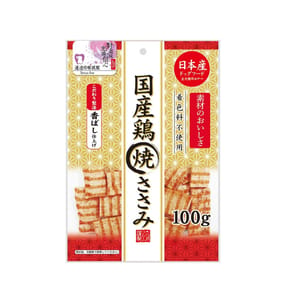 日本Q-Pet 日本Q-Pet 狗小食 國產雞 烤雞肉片 100g 100g 正面圖