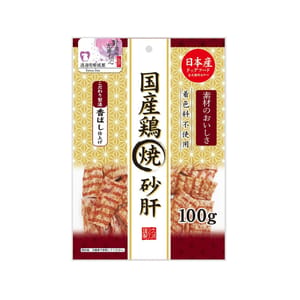 日本Q-Pet 日本Q-Pet 狗小食 國產雞 烤雞胗片 100g 100g 正面圖