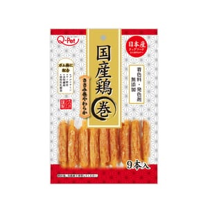 日本Q-Pet 日本Q-Pet 狗小食 愛情餐廳 雞肉粼魚軟骨棒 9本   正面圖