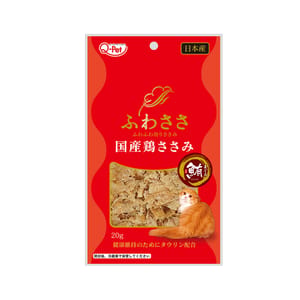 日本Q-Pet 日本Q-Pet 狗小食 國產雞 雞肉+吞拿魚薄片 20g 20g  正面圖