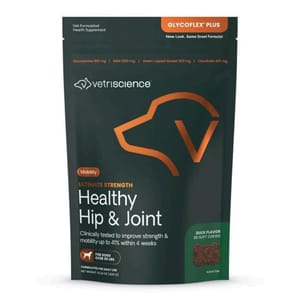 腸胃 關節保健 VetriScience 犬用 加強版關節寶咀嚼片 60粒 [30磅以下] 鴨肉味 (090092E.060)