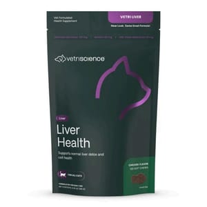 貓咪保健用品 VetriScience 貓用 護肝咀嚼片120粒 雞肉味 (0900792.120)