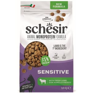 Schesir Natural Adult Cat Food (Lamb) 1.5kg 貓貓 貓糧 貓乾糧 寵物用品速遞