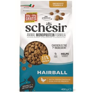 Schesir Natural Hairball Control Cat Food 400g 貓貓 貓糧 貓乾糧 寵物用品速遞