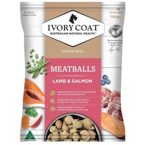 Ivory Coat Ivory Coat 狗糧 全新冷凍系列 成犬冷凍羊肉三文魚肉丸 700g (ICF-170116) 