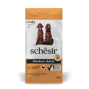 狗糧 Schesir 狗糧 中型成犬糧 天然雞肉配方 12kg (SCH16100)