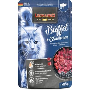 Leonardo Finest Selection Buffalo + Blueberry 85g 貓罐頭 貓濕糧 Leonardo 寵物用品速遞