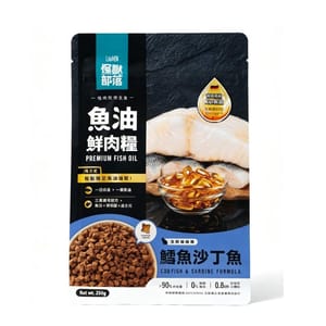 怪獸部落 德國頂級魚油 貓糧 鱈魚沙丁魚 250g (A806) 貓糧 貓乾糧 怪獸部落 寵物用品速遞