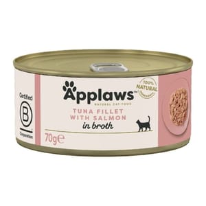 Applaws Applaws 貓罐頭 肉絲湯汁 吞拿魚+三文魚 70g (1028)