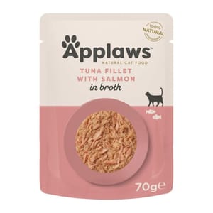 Applaws Applaws 貓濕糧 Pouch 肉絲湯汁配方 吞拿魚+三文魚 70g (8028)