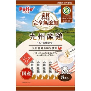 Petio Petio 狗零食 極上 無添加 芝士雞胸肉+蔬菜粒粒 唧唧棒 8支裝 (80505368)