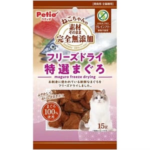 Petio Petio 貓零食 綜合營養 純吞拿魚凍乾肉粒 15g (80605720)