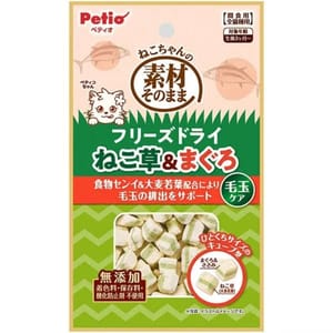 Petio Petio 貓零食 去毛球護理凍乾粒 貓草+吞拿魚 12g (80605722)