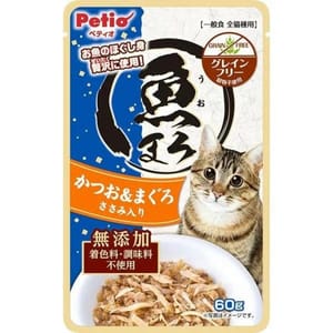 Petio Petio 貓濕糧 無穀物 鰹魚+吞拿魚+雞柳 60g (80405998)