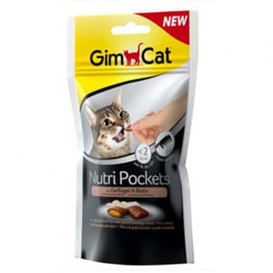 Gim Gim Cat 貓零食 雞肉護膚美毛貓脆脆夾心小食 60g 60g 正面圖