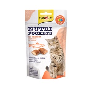 Gim Gim Cat 貓零食 三文魚奧米加增強免疫貓脆脆夾心小食 60g 60g 正面圖