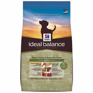 Hills Hills 狗糧 Ideal Balance 天然成犬配方 雞肉及糙米餐 30lb 30lb 正面圖