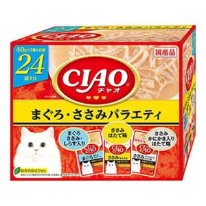 CIAO CIAO 貓濕糧 金槍魚+雞柳組合裝 40g 24袋入 (IC-423)
