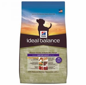 Hills Hills 狗糧 Ideal Balance 天然高齡犬配方 雞肉及糙米餐 4lb 4lb 正面圖